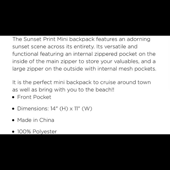 Sand cloud mini backpack - Picture 4 of 6